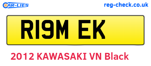 R19MEK are the vehicle registration plates.