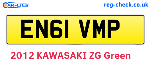 EN61VMP are the vehicle registration plates.