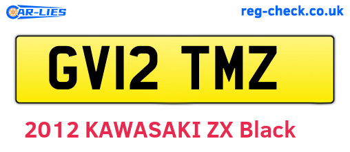 GV12TMZ are the vehicle registration plates.