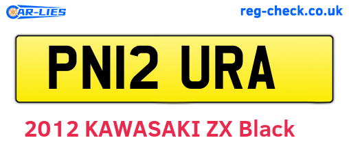 PN12URA are the vehicle registration plates.