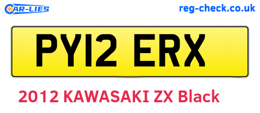 PY12ERX are the vehicle registration plates.