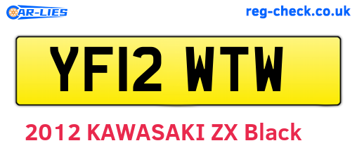 YF12WTW are the vehicle registration plates.