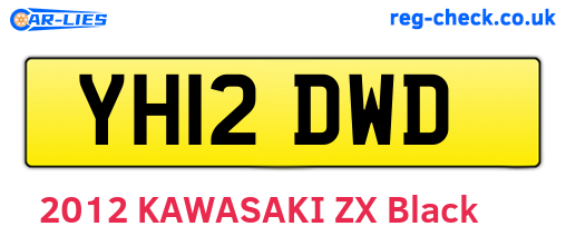 YH12DWD are the vehicle registration plates.