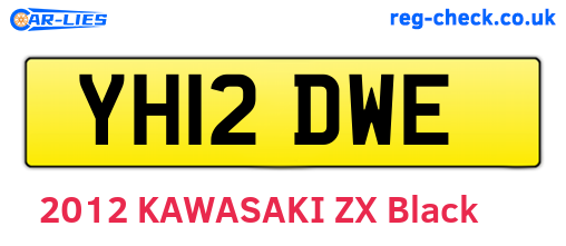 YH12DWE are the vehicle registration plates.