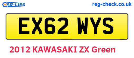 EX62WYS are the vehicle registration plates.