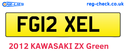 FG12XEL are the vehicle registration plates.