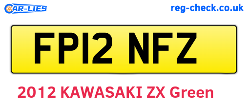 FP12NFZ are the vehicle registration plates.