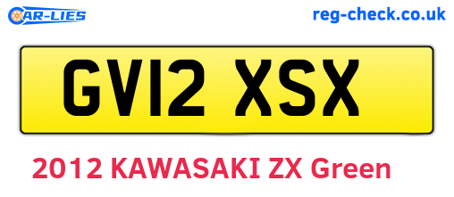 GV12XSX are the vehicle registration plates.