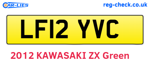 LF12YVC are the vehicle registration plates.