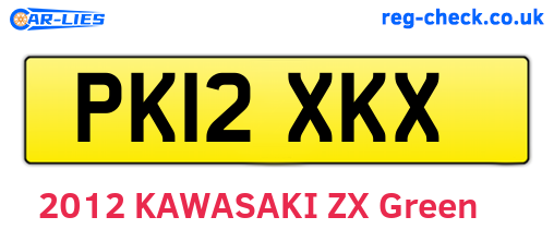 PK12XKX are the vehicle registration plates.