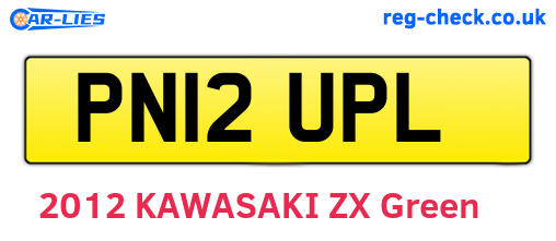 PN12UPL are the vehicle registration plates.