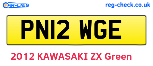 PN12WGE are the vehicle registration plates.