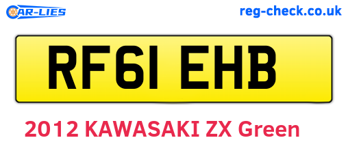 RF61EHB are the vehicle registration plates.