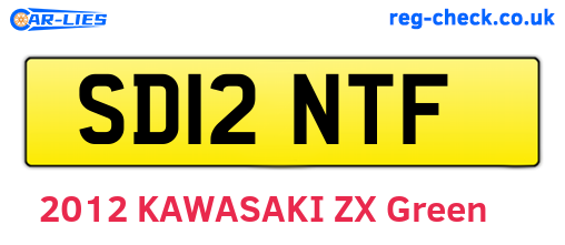 SD12NTF are the vehicle registration plates.