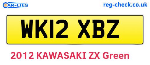 WK12XBZ are the vehicle registration plates.
