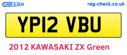YP12VBU are the vehicle registration plates.