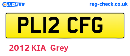 PL12CFG are the vehicle registration plates.