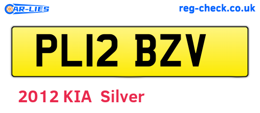 PL12BZV are the vehicle registration plates.