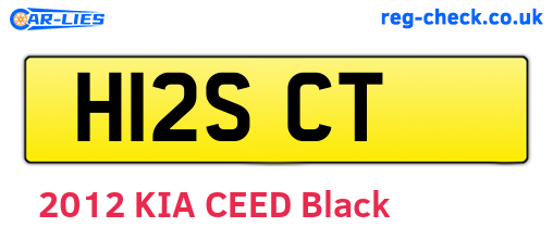 H12SCT are the vehicle registration plates.