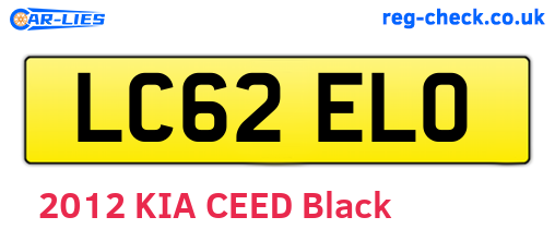 LC62ELO are the vehicle registration plates.