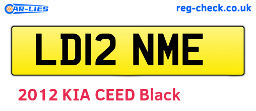 LD12NME are the vehicle registration plates.
