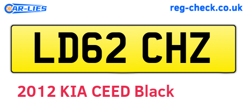 LD62CHZ are the vehicle registration plates.