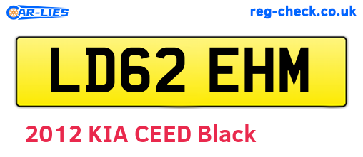 LD62EHM are the vehicle registration plates.