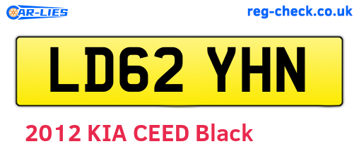 LD62YHN are the vehicle registration plates.