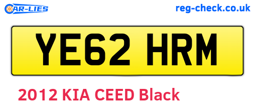 YE62HRM are the vehicle registration plates.