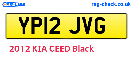 YP12JVG are the vehicle registration plates.