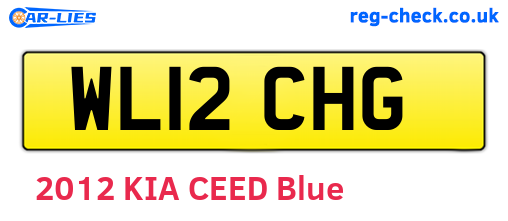 WL12CHG are the vehicle registration plates.