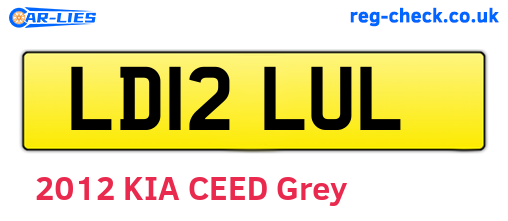 LD12LUL are the vehicle registration plates.