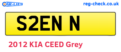 S2ENN are the vehicle registration plates.