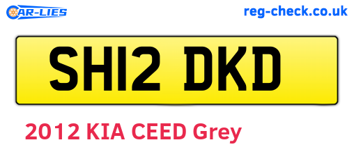 SH12DKD are the vehicle registration plates.