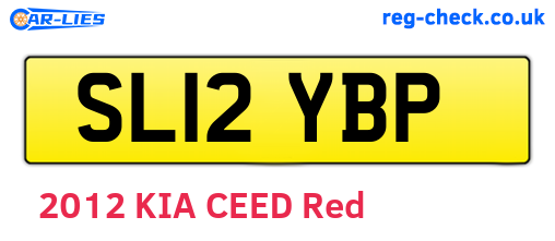 SL12YBP are the vehicle registration plates.