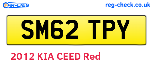 SM62TPY are the vehicle registration plates.