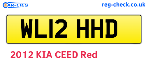WL12HHD are the vehicle registration plates.