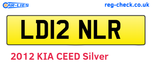 LD12NLR are the vehicle registration plates.