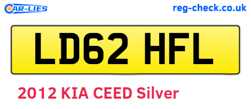 LD62HFL are the vehicle registration plates.