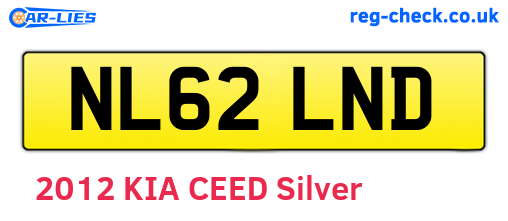 NL62LND are the vehicle registration plates.