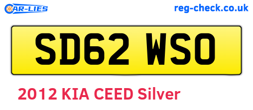 SD62WSO are the vehicle registration plates.