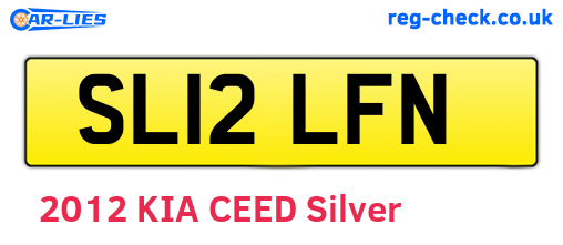 SL12LFN are the vehicle registration plates.