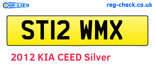 ST12WMX are the vehicle registration plates.
