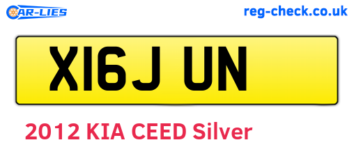 X16JUN are the vehicle registration plates.