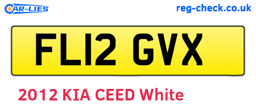 FL12GVX are the vehicle registration plates.