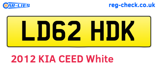 LD62HDK are the vehicle registration plates.