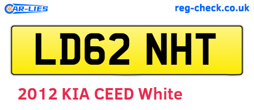 LD62NHT are the vehicle registration plates.