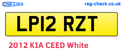 LP12RZT are the vehicle registration plates.