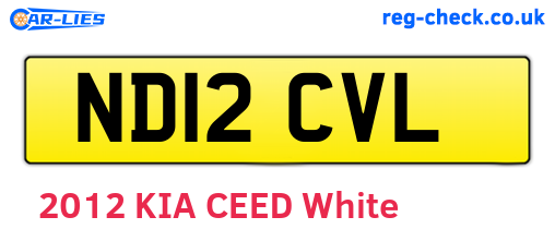 ND12CVL are the vehicle registration plates.