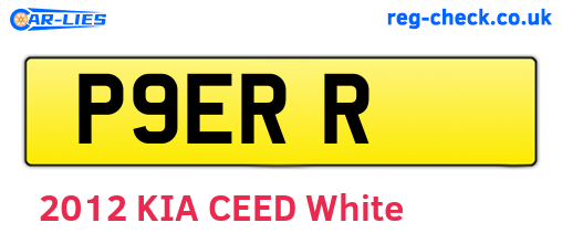 P9ERR are the vehicle registration plates.